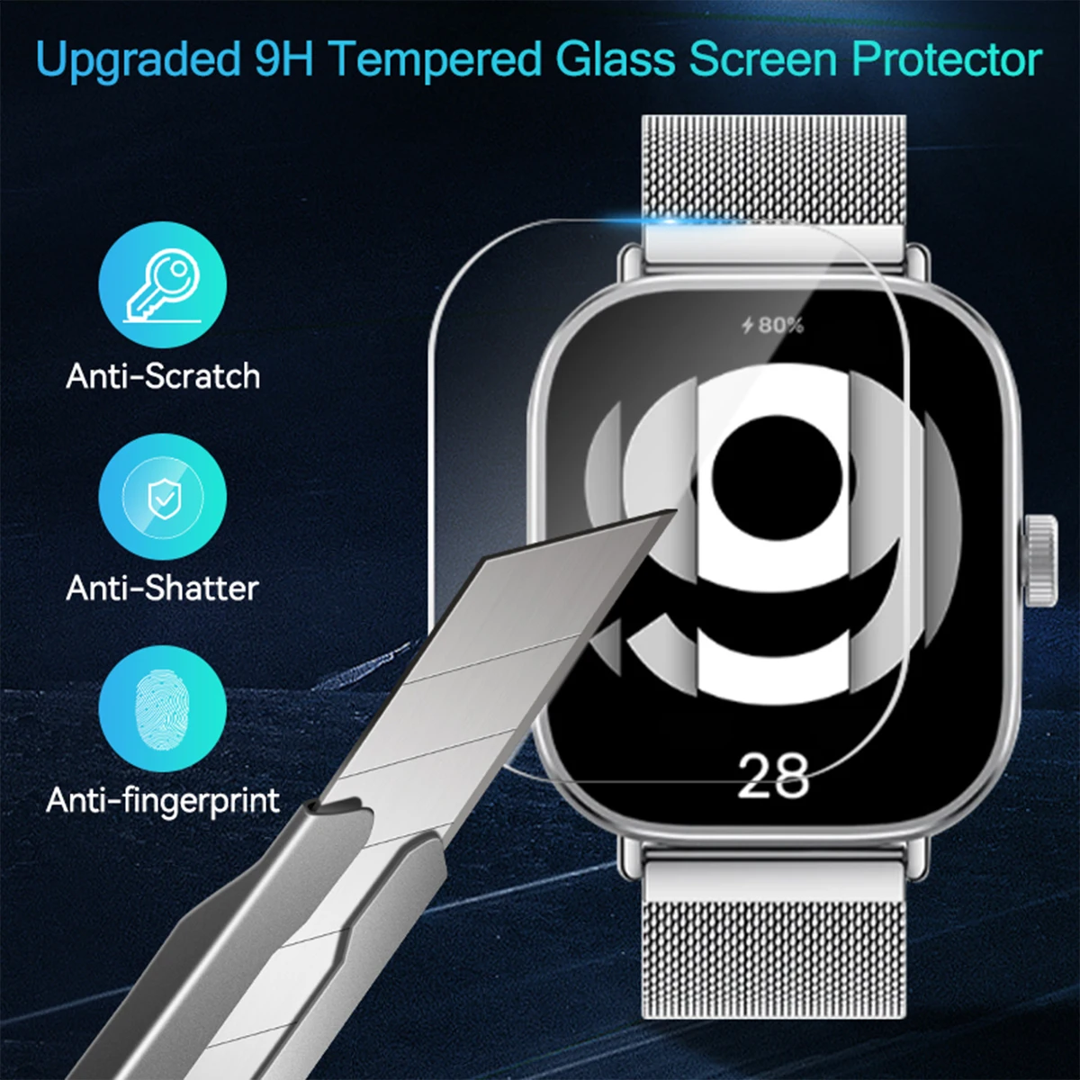 Tempered Glass for Xiaomi Redm - Smartwatch Screen Film recension och pris